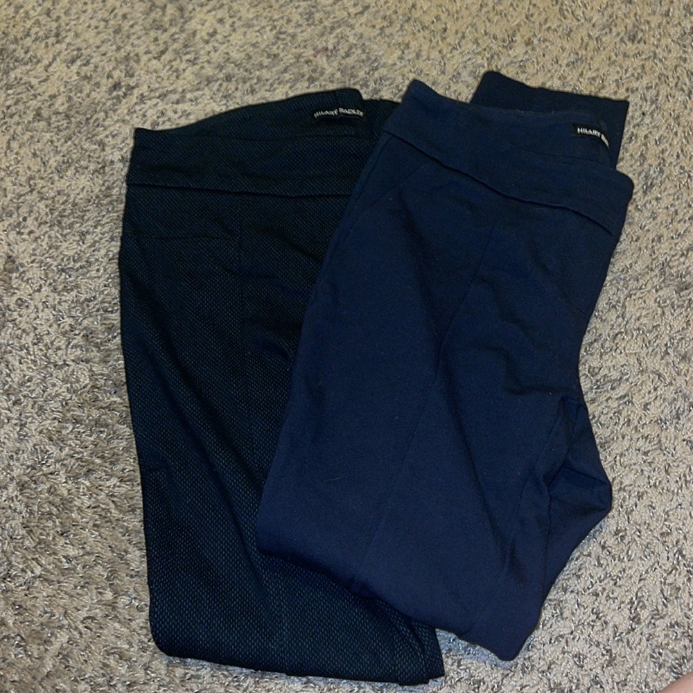 Hilary Radley skinny knit pull on dress slacks